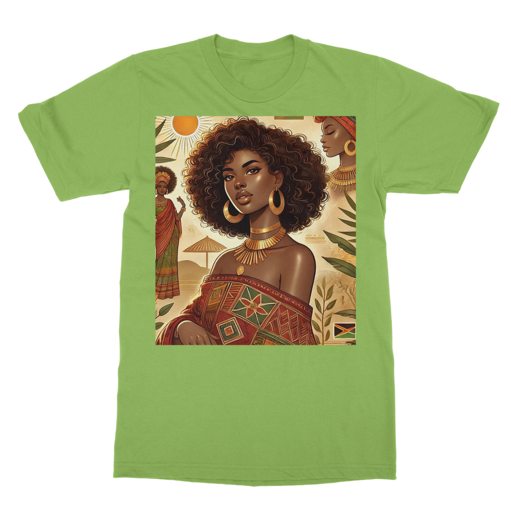 A beautiful radiant dark skinned woman Classic Adult T-Shirt