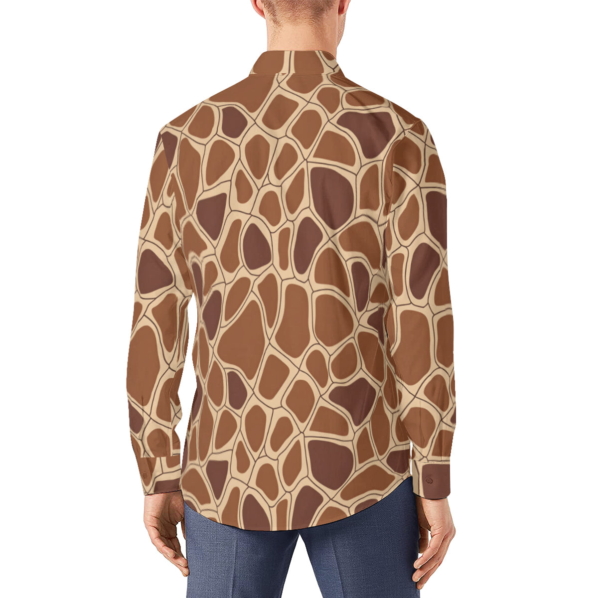 Giraffe Pattern Long Sleeves Shirt