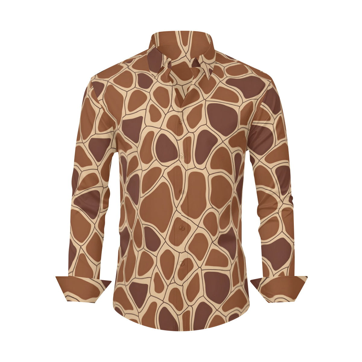 Giraffe Pattern Long Sleeves Shirt