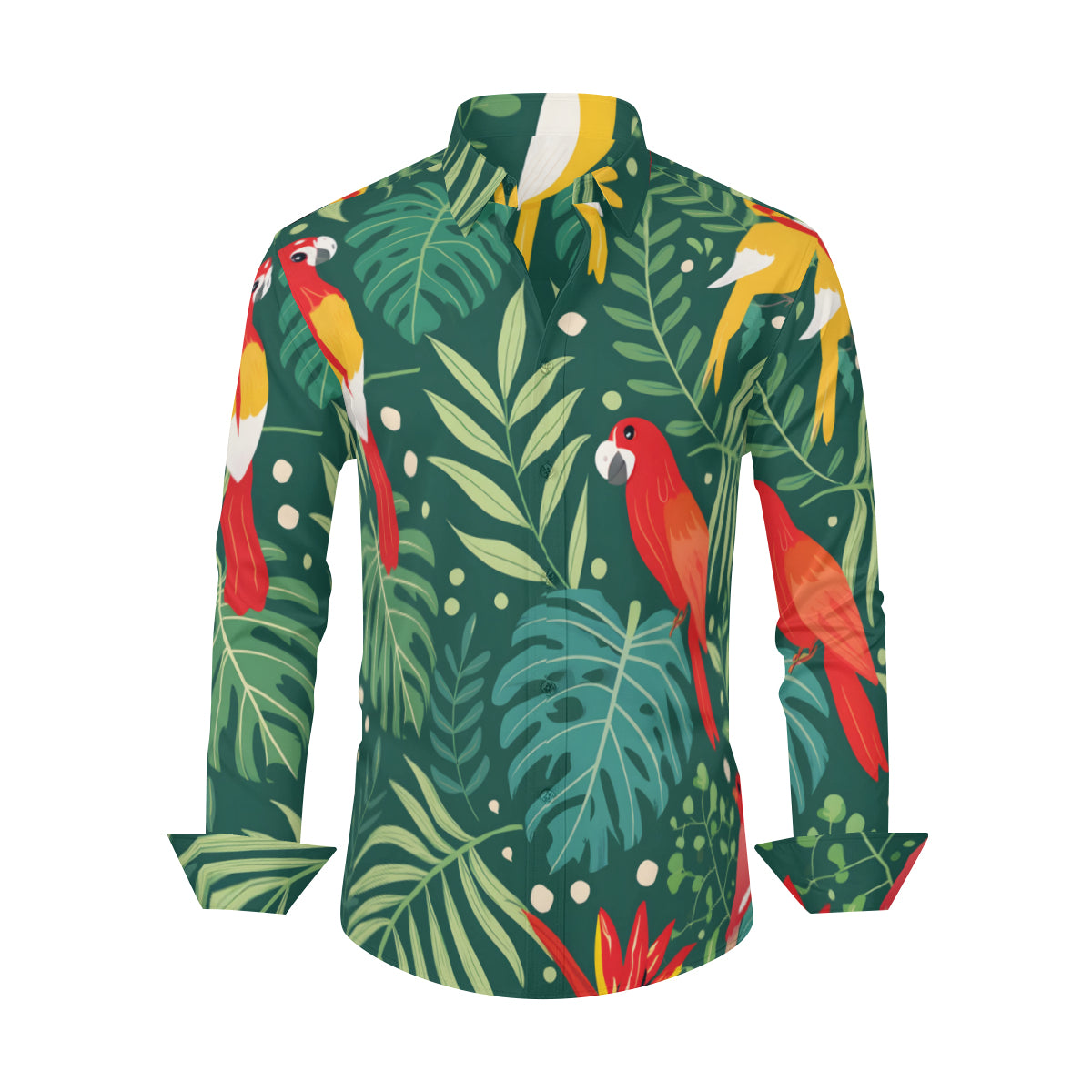 Tropical Men's Classic Long-Sleeved Shirt | Polyester